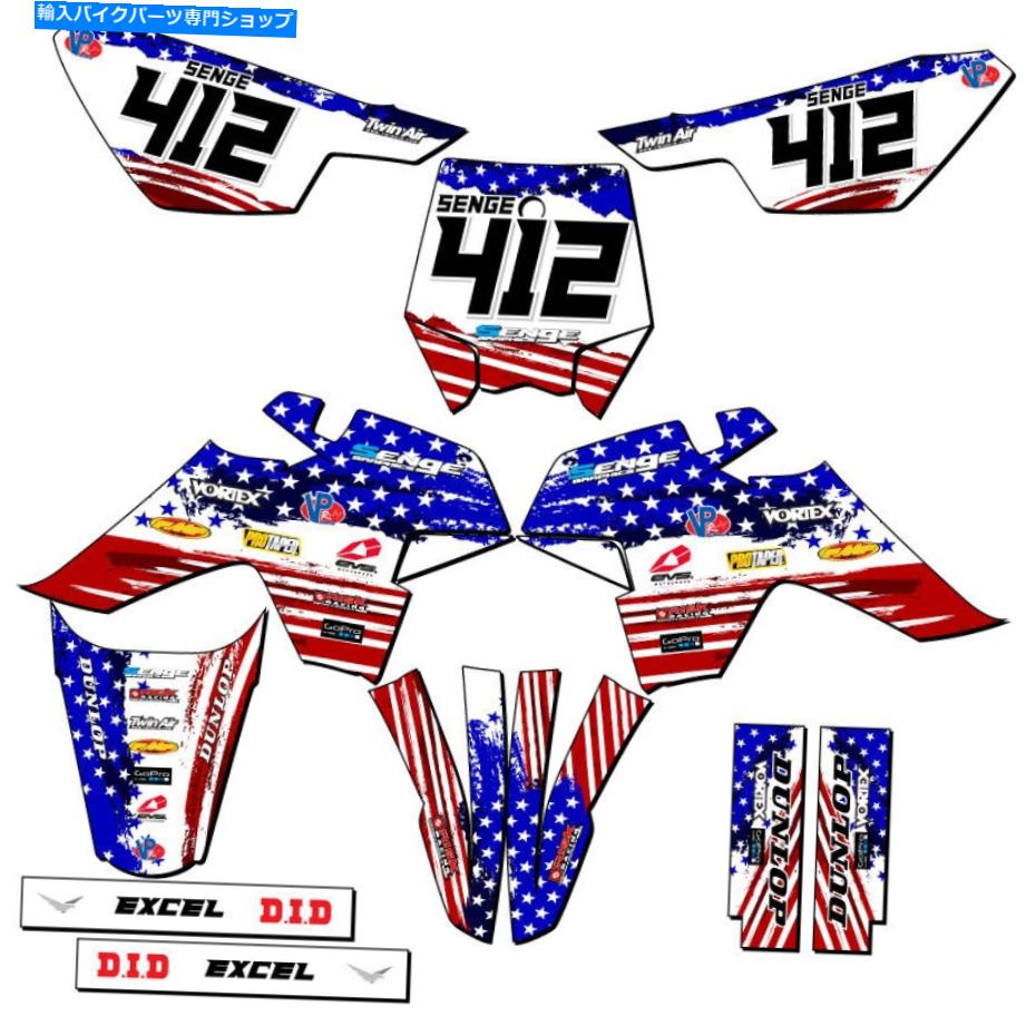Graphics decal kit SR 125 Merica USA Senge Graphics KitとSSRと互換性 SR 125 MERICA Usa Senge Graphics Kit Compatible with SSR【並行輸入品】