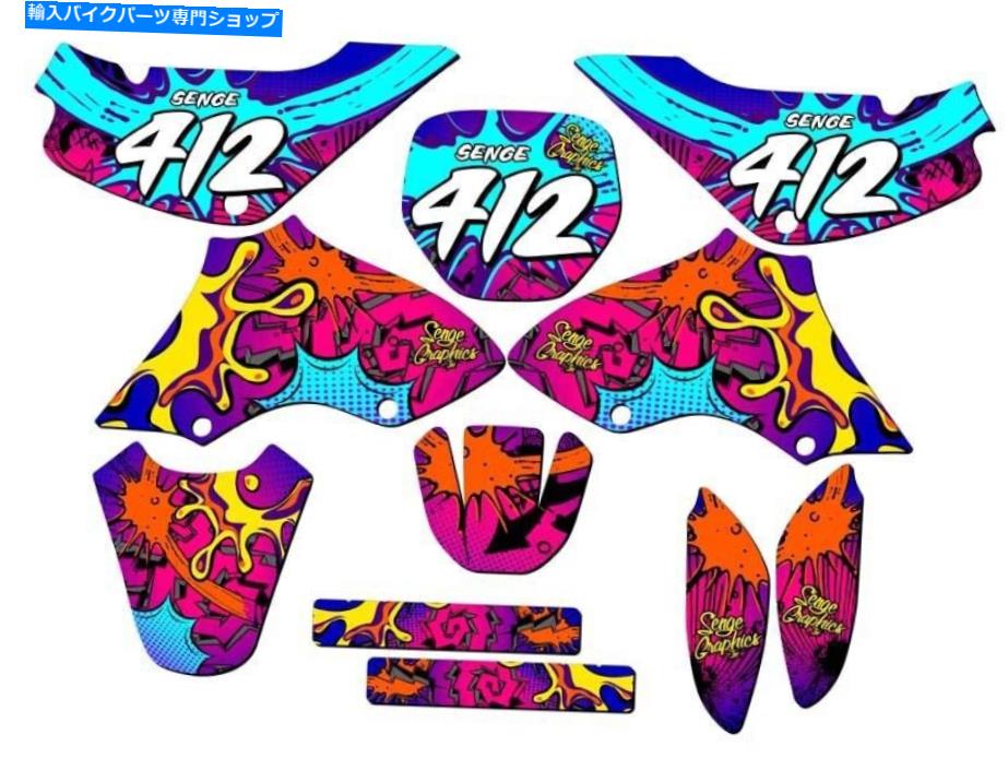 Graphics decal kit すべての年jr 80 sany pink sengeグラフィックスキットスズキと互換性 All Years JR 80 ZANY Pink Senge Graphics Kit Compatible with Suzuki【並行輸入品】