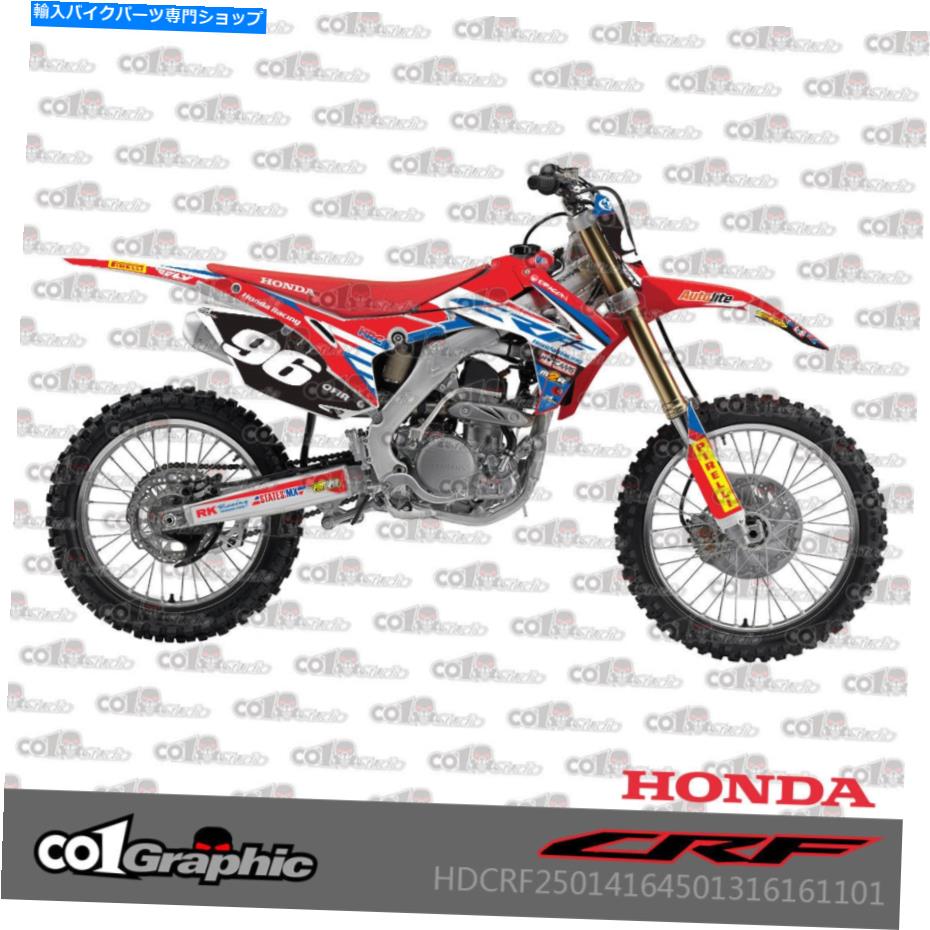 Graphics decal kit グラフィックデカールステッカーホンダCRF250R 2014-2017 CRF450R 2013-2016用のフルキット GRAPHICS DECALS STICKERS FULL KIT FOR HONDA CRF250R 2014-2017 CRF450R 2013-2016【並行輸入品】