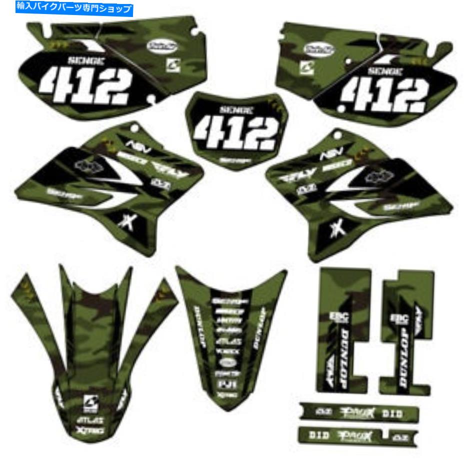 Graphics decal kit 2005-2022 TTR 230 Apache Green Senge Graphics Kit Yamahaと互換性 2005-2022 TTR 230 APACHE Green Senge Graphics Kit Compatible with Yamaha【並行輸入品】