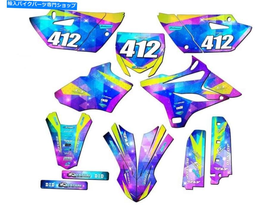 Graphics decal kit 2015-2018 YZ 85 Space Kadet Galaxy Senge Graphics Kit Yamahaと互換性 2015-2018 YZ 85 SPACE KADET Galaxy Senge Graphics Kit Compatible with Yamaha【並行輸入品】