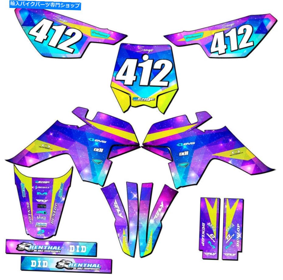 Graphics decal kit SR 125 Semi Space Kadet Galaxy Senge Graphics KitとSSRと互換性 SR 125 SEMI SPACE KADET Galaxy Senge Graphics Kit Compatible with SSR【並行輸入品】