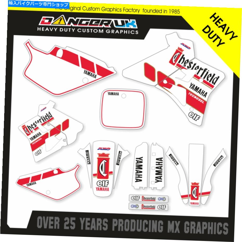 Graphics decal kit ヤマハYZ 250 1991チェスターフィールドモトクロスMXグラフィックデカールステッカーフルキット YAMAHA YZ 250 1991 CHESTERFIELD MOTOCROSS MX GRAPHICS DECALS STICKERS FULL KIT【並行輸入品】