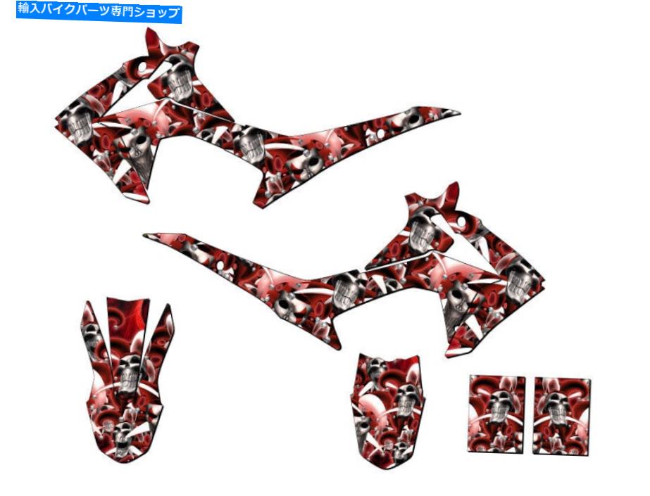 Graphics decal kit 2013-2018 CRF 110 Jester Red Senge Graphics KitとHondaと互換性 2013-2018 CRF 110 JESTER Red Senge Graphics Kit Compatible with Honda【並行輸入品】