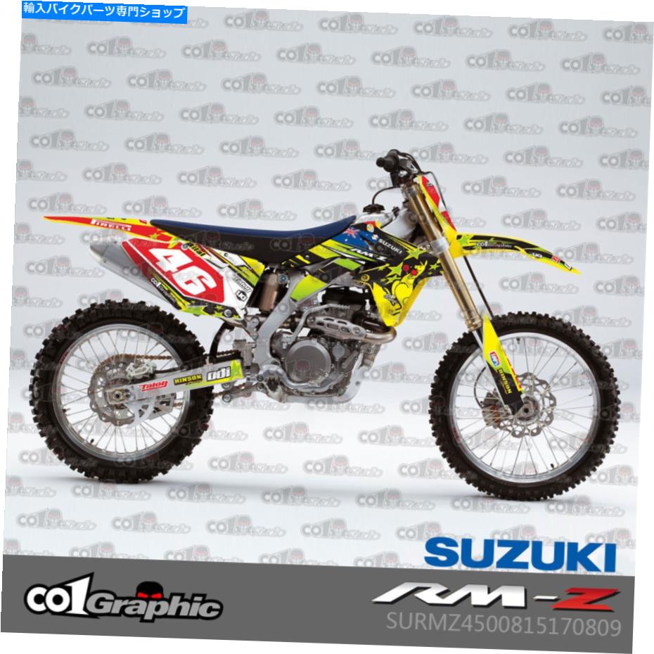 Graphics decal kit グラフィックデカールステッカースズキRMZ 450 2008-2017用のフルキット GRAPHICS DECALS STICKERS FULL KIT FOR SUZUKI RMZ 450 2008-2017【並行輸入品】