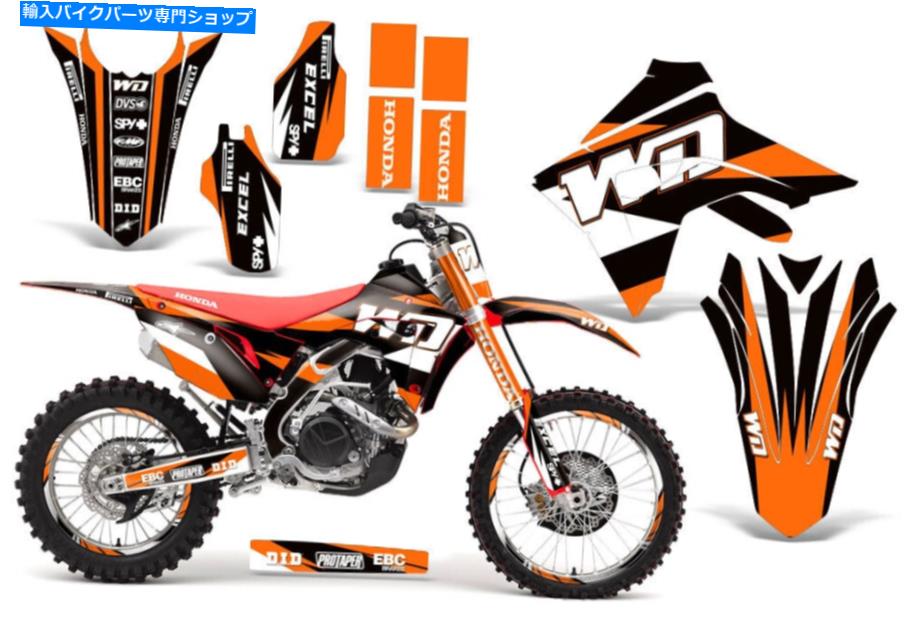 Graphics decal kit フルグラフィックスキットホンダCRF250R 18-21 450R-RX 17-20デカールキットWDオレンジ Full Graphics Kit Honda CRF250R 18-21 450R-RX 17-20 Decal Kit WD Orange【並行輸入品】|Us Custom Parts Shop USDM