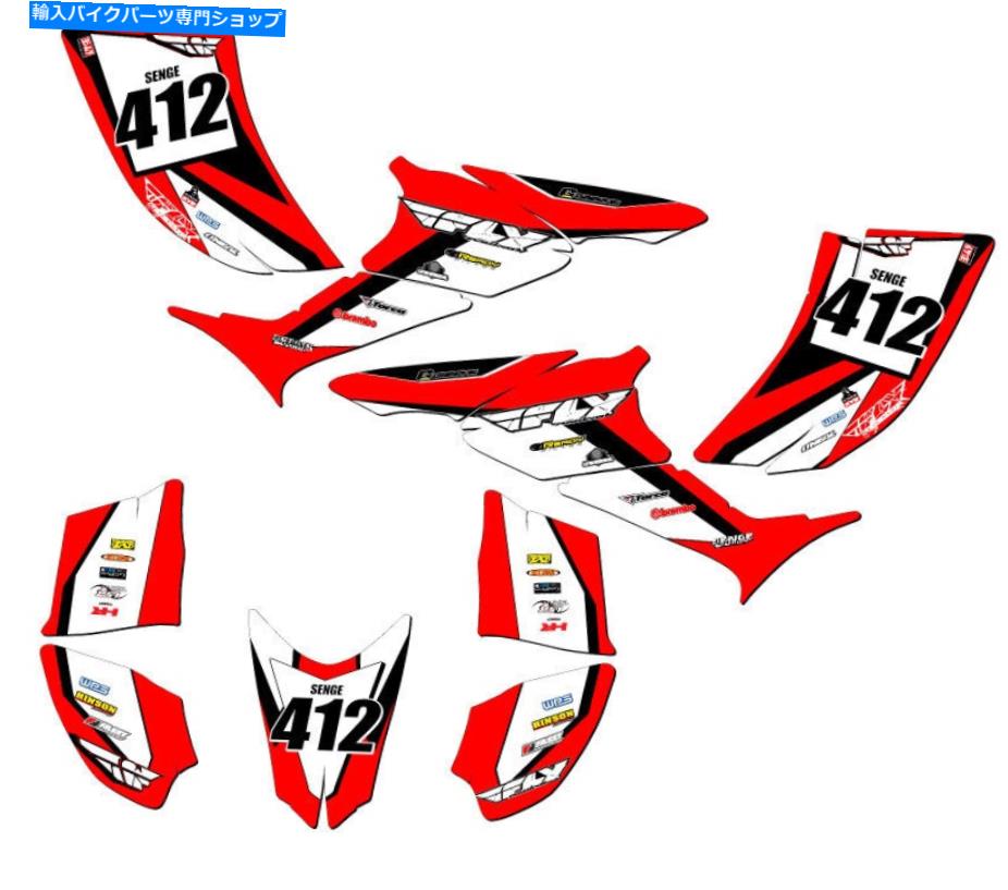 Graphics decal kit 2006-2019 TRX 90 13フライレッドセンゲグラフィックスキットとホンダと互換性 2006-2019 TRX 90 13 FLY Red Senge Graphics Kit Compatible with Honda【並行輸入品】|Us Custom Parts Shop USDM