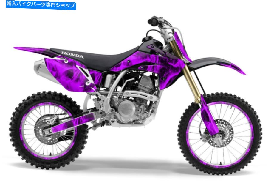 Graphics decal kit デカールグラフィックキットHonda CRF150 R 07-16 Flames Purple Decal Graphic Kit Honda CRF150 R 07-16 Flames Purple【並行輸入品】|Us Custom Parts Shop USDM