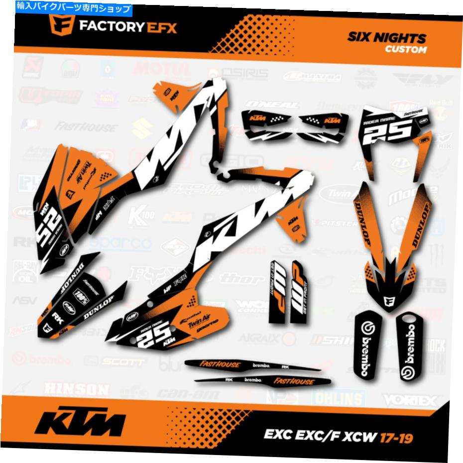 Graphics decal kit オレンジレーシンググラフィックスキットはKTM 17-19 EXCECF XCW 125 150 200 250 300 450に適合します Orange Racing Graphics Kit fits KTM 17-19 EXC EXCF XCW 125 150 200 250 300 450【並行輸入品】|Us Custom Parts Shop USDM