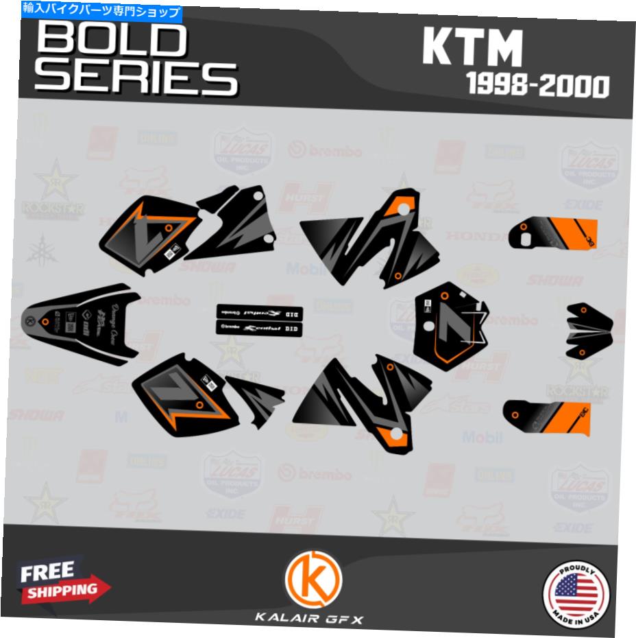 Graphics decal kit KTM 125SX 200SX 250SX 300SX 380SX（1998-2000）Bold-Orangeのグラフィックキット Graphics Kit for KTM 125SX 200SX 250SX 300SX 380SX (1998-2000) BOLD-orange【並行輸入品】