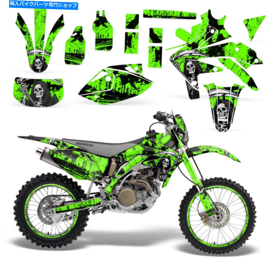 Graphics decal kit ホンダCRF450XデカールグラフィックスキットダートバイクラップステッカーCRF 450 2005-2015 REAP G Honda CRF450X Decal Graphics Kit Dirt Bike Wrap Sticker CRF 450 2005-2015 REAP G【並行輸入品】|Us Custom Parts Shop USDM