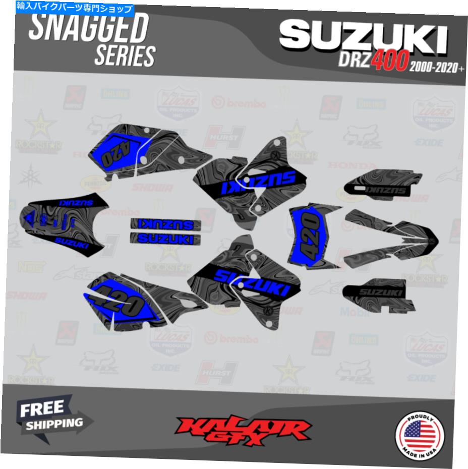 Graphics decal kit スズキDRZ400 SM S E（すべての年）スナッグシリーズのグラフィックキット-Blue Shift Graphics kit for Suzuki DRZ400 SM S E (All years) Snagged Series - Blue Shift【並行輸入品】 42,108円