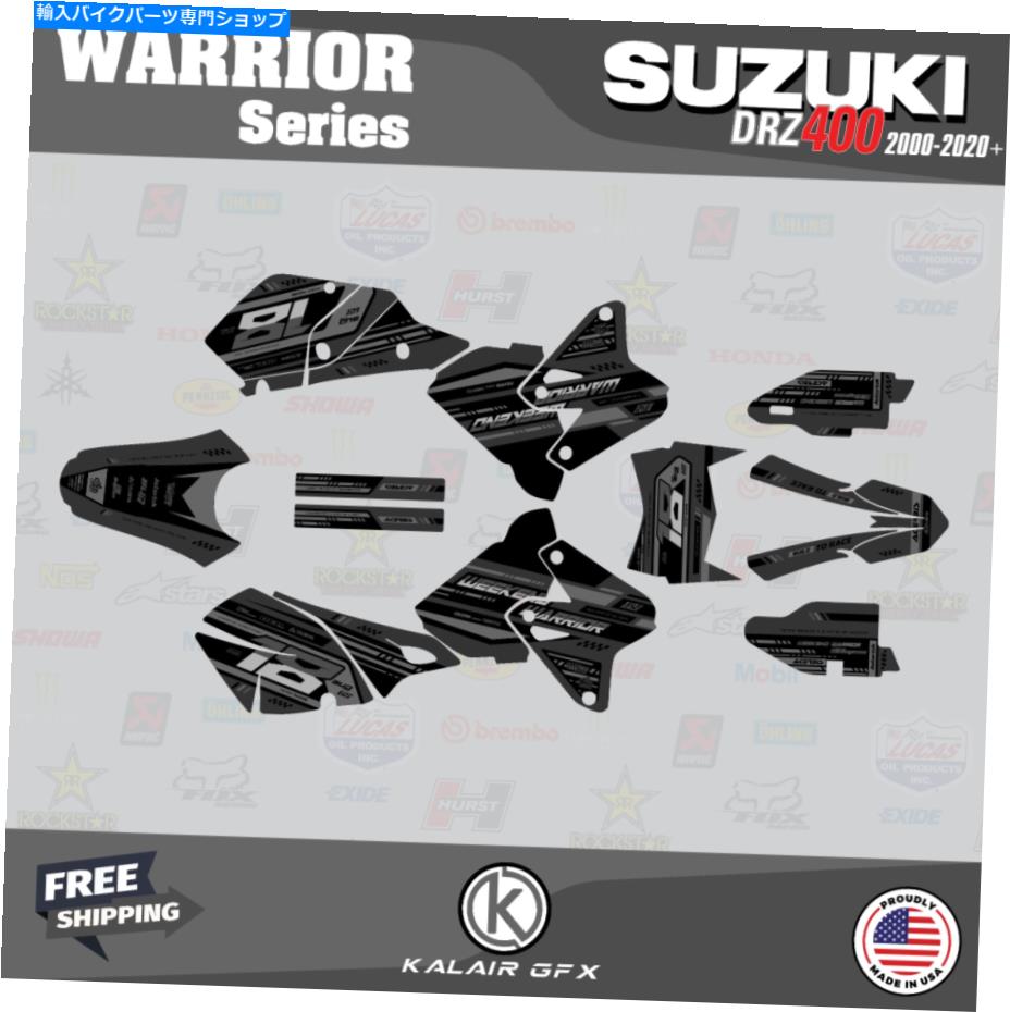 Graphics decal kit スズキDRZ400 SM S E（すべての年）のグラフィックキット（すべての年）戦士シリーズスモーク Graphics Kit for Suzuki DRZ400 SM S E (All Years) Warrior Series-Smoke【並行輸入品】 42,108円