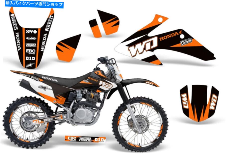 Graphics decal kit Honda CRF230F CRF150Fデカールグラフィックキットダートバイクステッカーラップ08-14 WDオレンジ Honda CRF230F CRF150F Decal Graphic Kit Dirt Bike Sticker Wrap 08-14 WD Orange【並行輸入品】