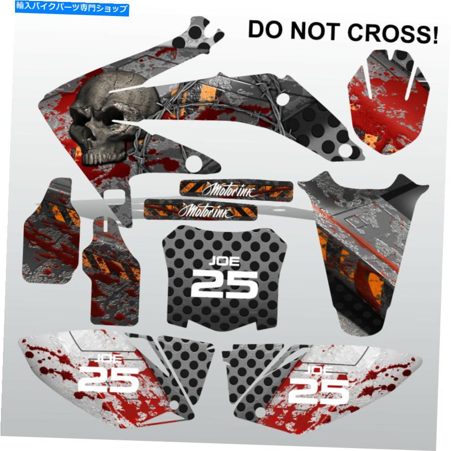 Graphics decal kit ホンダCRF 450 2008は交差しないでください！ Motocross Decals Set Mx Graphics Kit Honda CRF 450 2008 DO NOT CROSS! motocross decals set MX graphics kit【並行輸入品】