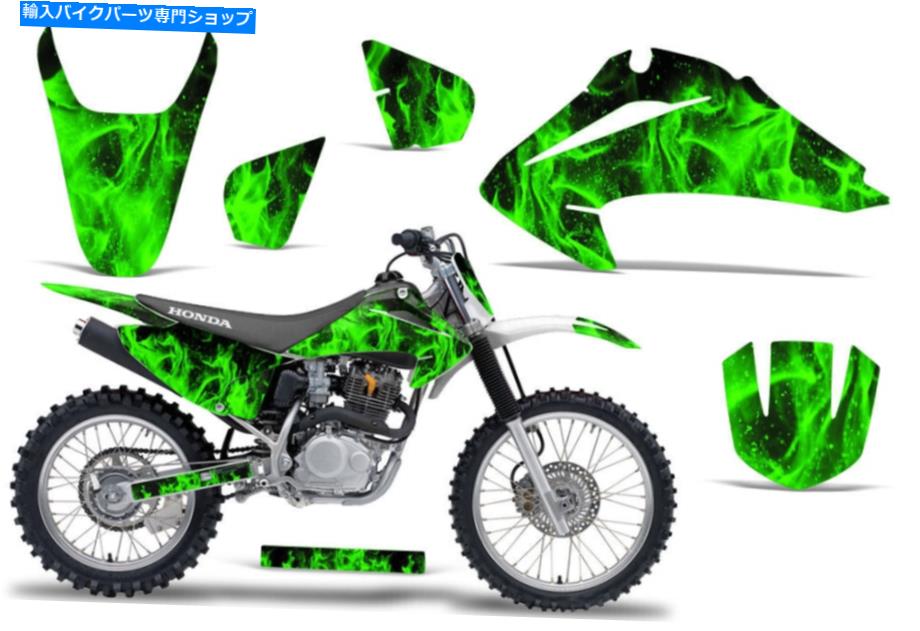Graphics decal kit Honda CRF230F CRF150Fデカールグラフィックキットダートバイクステッカーラップ04-07 Flames GRN Honda CRF230F CRF150F Decal Graphic Kit Dirt Bike Sticker Wrap 04-07 Flames GRN【並行輸入品】｜Us Custom Parts Shop USDM 49,764円