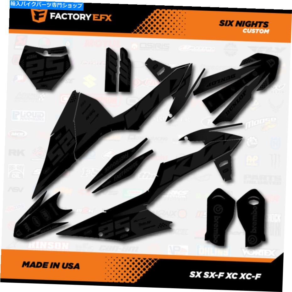 Graphics decal kit ブラックアウトレーシンググラフィックスキットフィットKTM 19-21 SX SXF XC XCF 125 150 200 250 300 450 Blackout Racing Graphics Kit fit KTM 19-21 SX SXF XC XCF 125 150 200 250 300 450【並行輸入品】