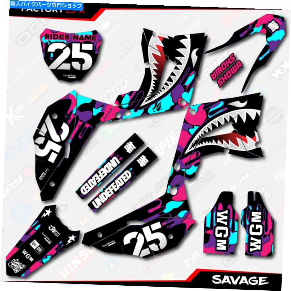 Graphics decal kit Nebula Savage Camo GraphicsはHonda CR125 250 Polisport Restyle Kit 02-07に適合します Nebula Savage Camo Graphics fits Honda CR125 250 Polisport Restyle kit 02-07【並行輸入品】