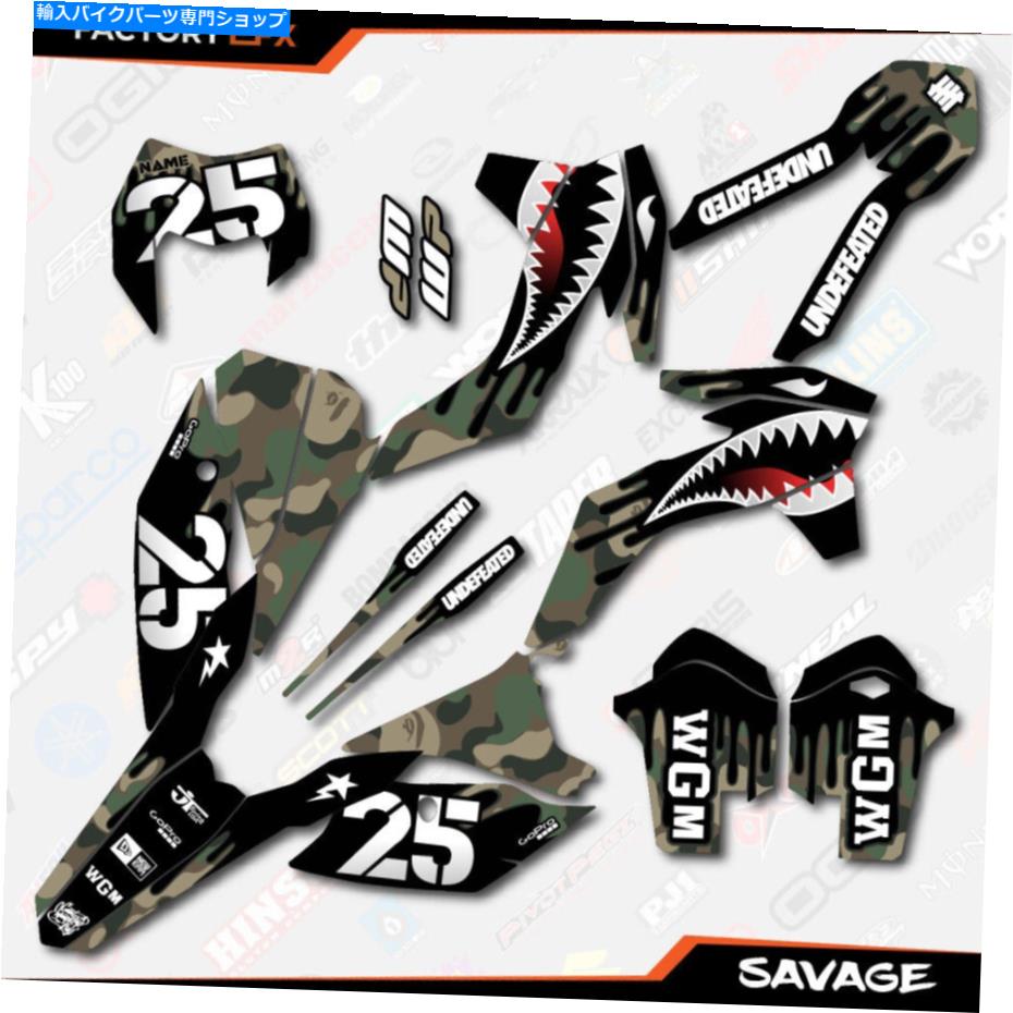 Graphics decal kit Woodland Savage Camo Graphics KitはKTM 13-16 Exc Exc/F XCW 125 250 300 450に適合します Woodland Savage Camo Graphics Kit fits KTM 13-16 EXC EXC/F XCW 125 250 300 450【並行輸入品】