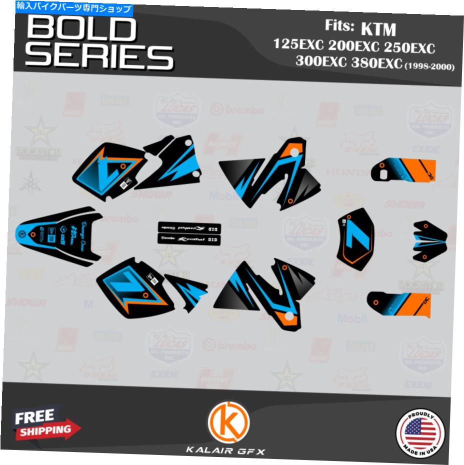 Graphics decal kit KTM 125Exc 200Exc 250EXC 300EXC 380EXC（1998-2000）BOLD-OC用のグラフィックキット Graphics Kit for KTM 125EXC 200EXC 250EXC 300EXC 380EXC (1998-2000) Bold- OC【並行輸入品】