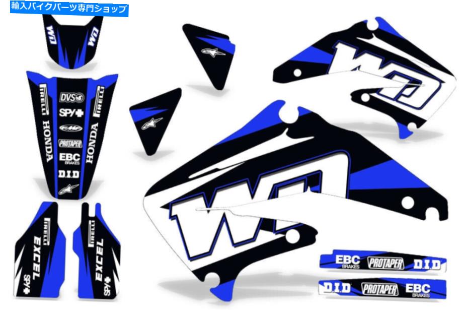 Graphics decal kit ホンダCRF450RデカールグラフィックスキットダートバイクラップステッカーCRF450 02-04 WDブルー Honda CRF450R Decal Graphics Kit Dirt Bike Wrap Sticker CRF450 02-04 WD Blue【並行輸入品】|Us Custom Parts Shop USDM