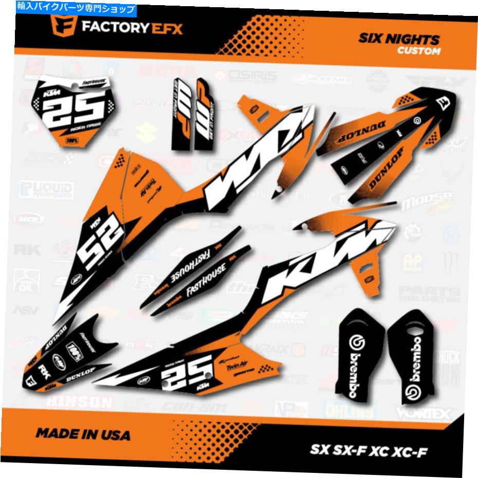 Graphics decal kit オレンジレースグラフィックスキットフィットKTM 19-21 SX SXF XC XCF 125 150 200 250 300 450 Orange Racing Graphics Kit fit KTM 19-21 SX SXF XC XCF 125 150 200 250 300 450【並行輸入品】