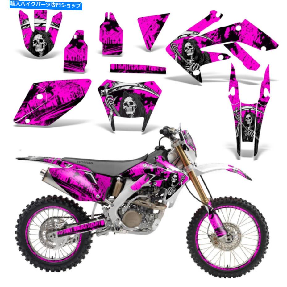Graphics decal kit ホンダCRF250Xダートバイクグラフィックキットデカールラップデコンステッカー2004-2016 REAP PNK Honda CRF250X Dirt Bike Graphics Kit Decal Wrap Deco Stickers 2004-2016 REAP PNK【並行輸入品】|Us Custom Parts Shop USDM