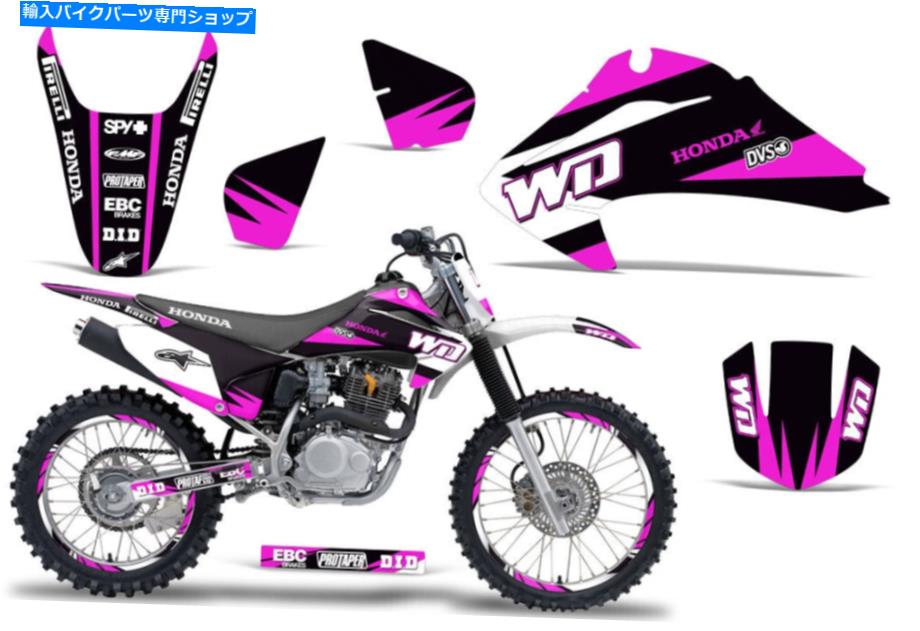 Graphics decal kit ホンダCRF230F CRF150Fデカールグラフィックキットダートバイクステッカーラップ04-07 WDピンク Honda CRF230F CRF150F Decal Graphic Kit Dirt Bike Sticker Wrap 04-07 WD Pink【並行輸入品】｜Us Custom Parts Shop USDM