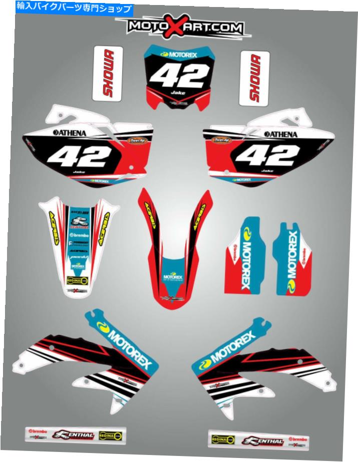 Graphics decal kit Honda CRF 450 2008フルカスタムグラフィックキット - ストライクスタイルステッカーキットデカール Honda CRF 450 2008 Full Custom Graphic Kit - Strike Style sticker kit decals【並行輸入品】