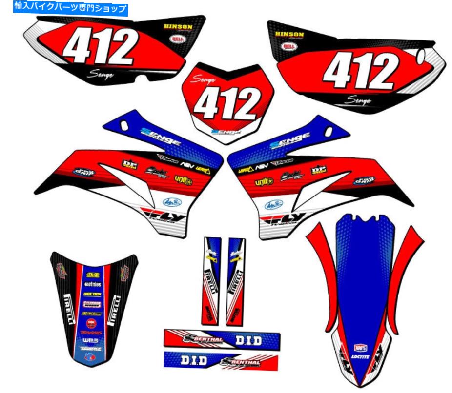 Graphics decal kit 2008-2022 TTR 125 Ricochet Blue Senge Graphics Kit Yamahaと互換性 2008-2022 TTR 125 RICOCHET Blue Senge Graphics Kit Compatible with Yamaha【並行輸入品】