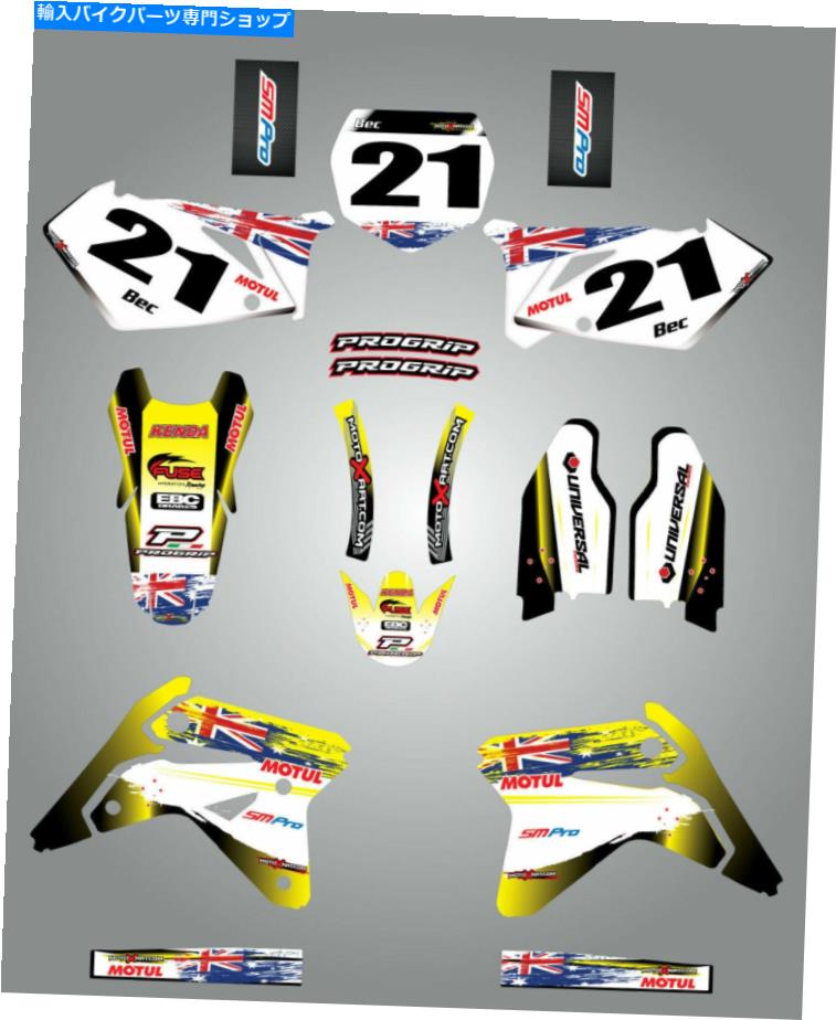 Graphics decal kit スズキRMZ 450 2007オージープライドフルカスタムグラフィックスキット /ステッカー /デカール Suzuki RMZ 450 2007 Aussie Pride full custom graphics kit / stickers / decals【並行輸入品】