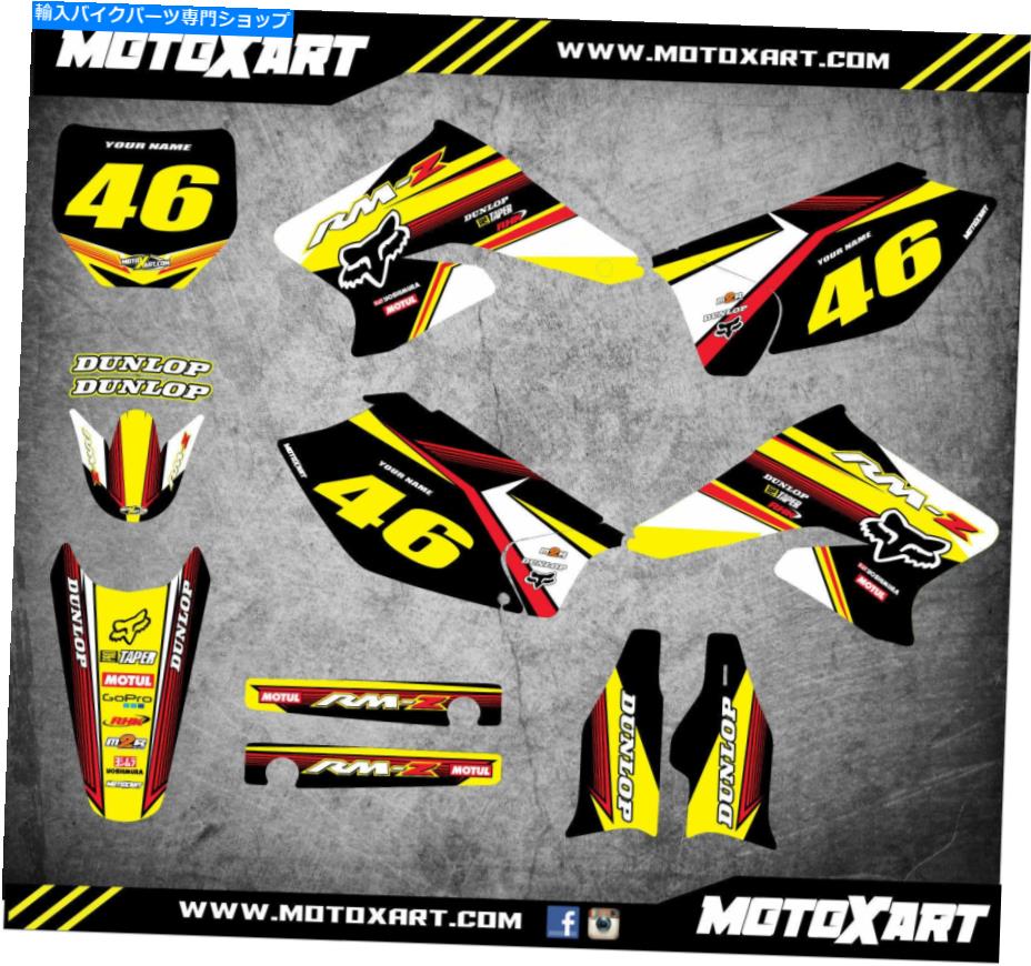 Graphics decal kit 完全なカスタムグラフィックキットスズキRMZ 250 2004 2005 2006スピーダースタイルデカール Full Custom Graphic Kit Suzuki RMZ 250 2004 2005 2006 SPEEDER STYLE decals【並行輸入品】