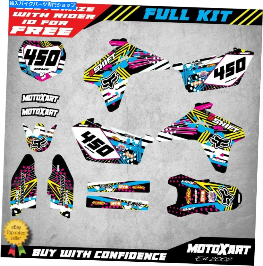 Graphics decal kit 完全なカスタムグラフィックキットスズキRMZ 450 2005 2006ピン留めスタイルデカールステッカー Full Custom Graphic Kit Suzuki RMZ 450 2005 2006 PINNED STYLE decals stickers【並行輸入品】