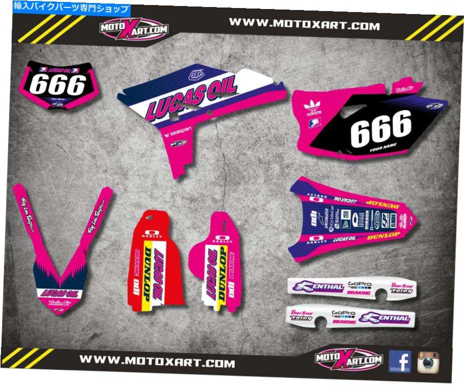 Graphics decal kit フルカスタムグラフィーキットアクティブスタイルピンクヤマハWRF 450-2012-2014デカール Full Custom Graphi Kit ACTIVE STYLE PINK Yamaha WRF 450 - 2012 - 2014 decals【並行輸入品】