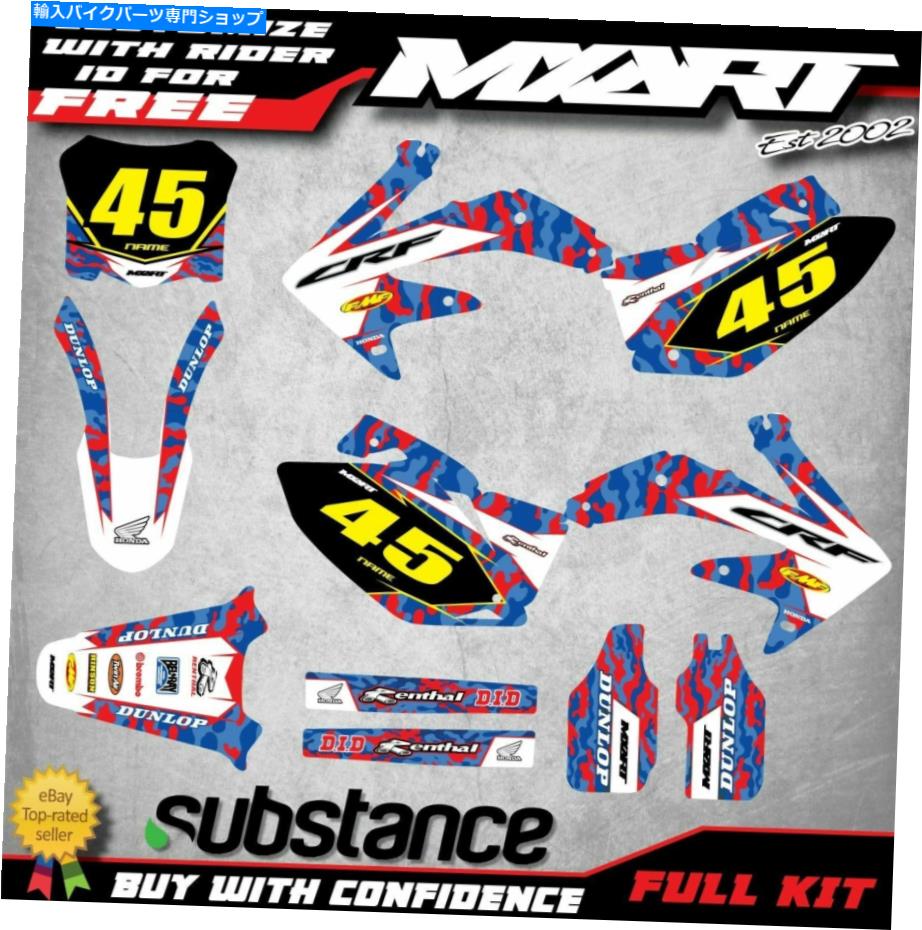 Graphics decal kit ホンダCRF 450 2008モデルグラフィックスキットホークスタイルのステッカーデカールオーストラリア Honda CRF 450 2008 model Graphics kits HAWK STYLE stickers DECALS Australia【並行輸入品】
