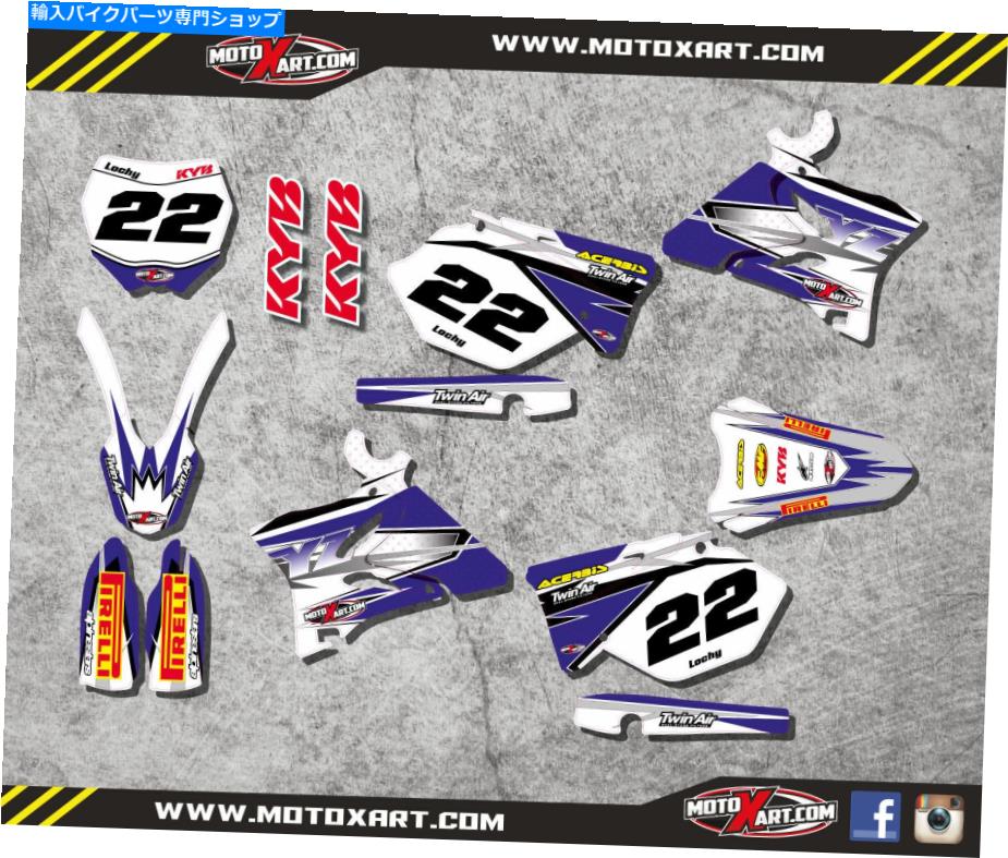 Graphics decal kit ヤマハYZ 125 / 250-2006-2014フルグラフィックキットショックウェーブスタイルデカール Yamaha YZ 125 / 250 - 2006 - 2014 Full Graphic kit SHOCKWAVE Style decals【並行輸入品】