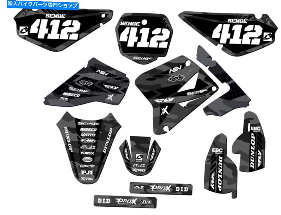 Graphics decal kit 2005-2023 RM 85 Apache Grey Senge Graphics KitとSuzukiと互換性 2005-2023 RM 85 APACHE Grey Senge Graphics Kit Compatible with Suzuki【並行輸入品】 46,926円