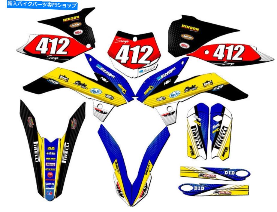 Graphics decal kit 2013-2014 SX 85 Ricochet Blue Senge Graphics Kit KTMと互換性 2013-2014 SX 85 RICOCHET Blue Senge Graphics Kit Compatible with KTM【並行輸入品】