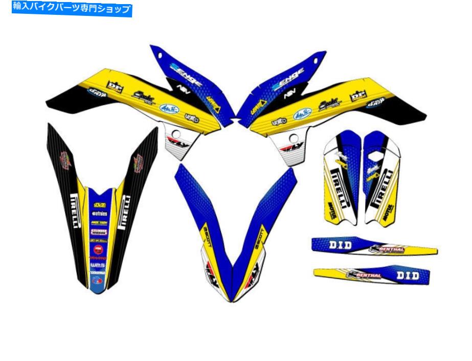 Graphics decal kit 2015-2017 SX 105 Ricochet Blue Senge Graphics Kit KTMと互換性 2015-2017 SX 105 RICOCHET Blue Senge Graphics Kit Compatible with KTM【並行輸入品】