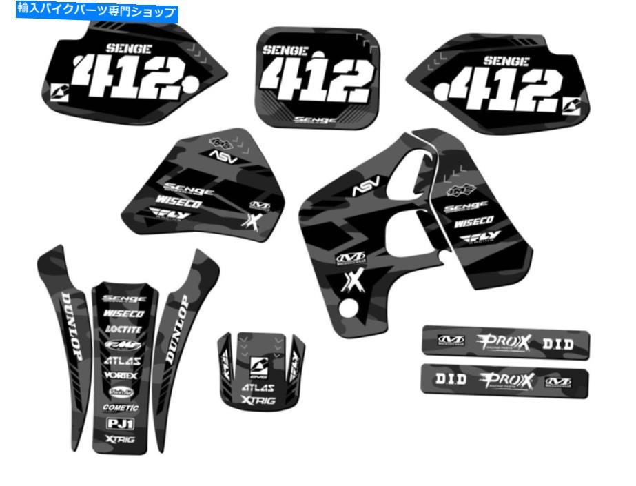 Graphics decal kit 1993-1995 CR 80 Apache Matte Grey Senge Graphics KitとHondaと互換性 1993-1995 CR 80 APACHE Matte Grey Senge Graphics Kit Compatible with Honda【並行輸入品】 46,926円