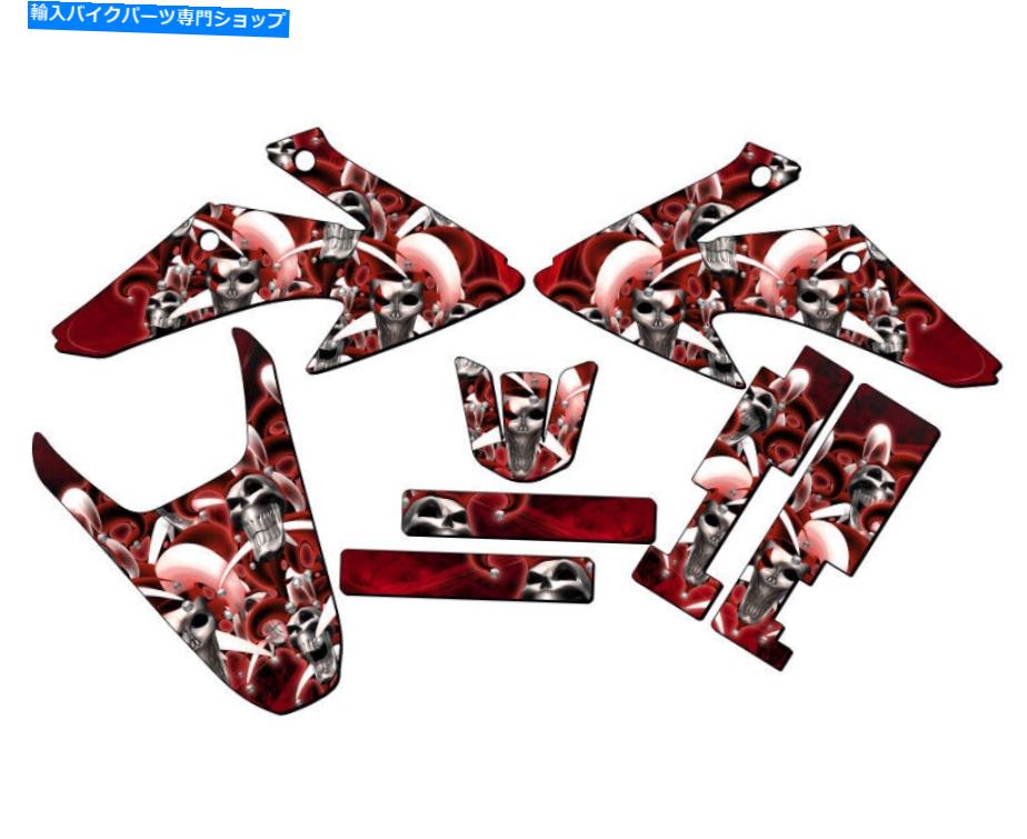 Graphics decal kit 2008-2014 CRF 230F Jester Red Senge Graphics KitとHondaと互換性 2008-2014 CRF 230F JESTER Red Senge Graphics Kit Compatible with Honda【並行輸入品】