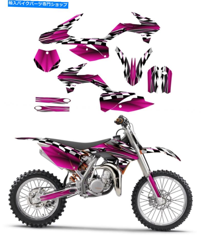 Graphics decal kit 2013 2014 2015 2016 2017 KTM SX85グラフィックカスタムデコキット#2500ホットピンク 2013 2014 2015 2016 2017 KTM SX85 graphics custom deco kit #2500 Hot Pink【並行輸入品】