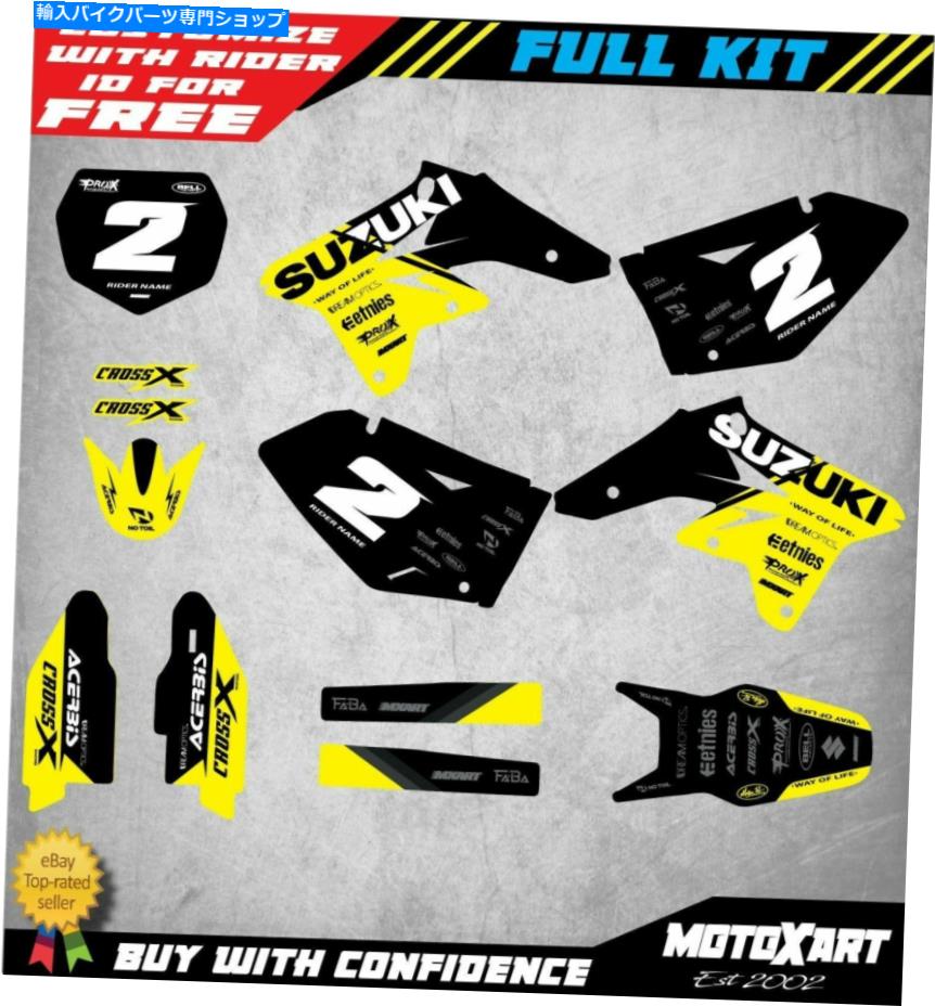Graphics decal kit スズキRMZ 250 2008 2009 2010ベーススタイルデカールに合うカスタムグラフィックスフルキット Custom Graphics Full Kit to Fit Suzuki RMZ 250 2008 2009 2010 BASE STYLE decals【並行輸入品】