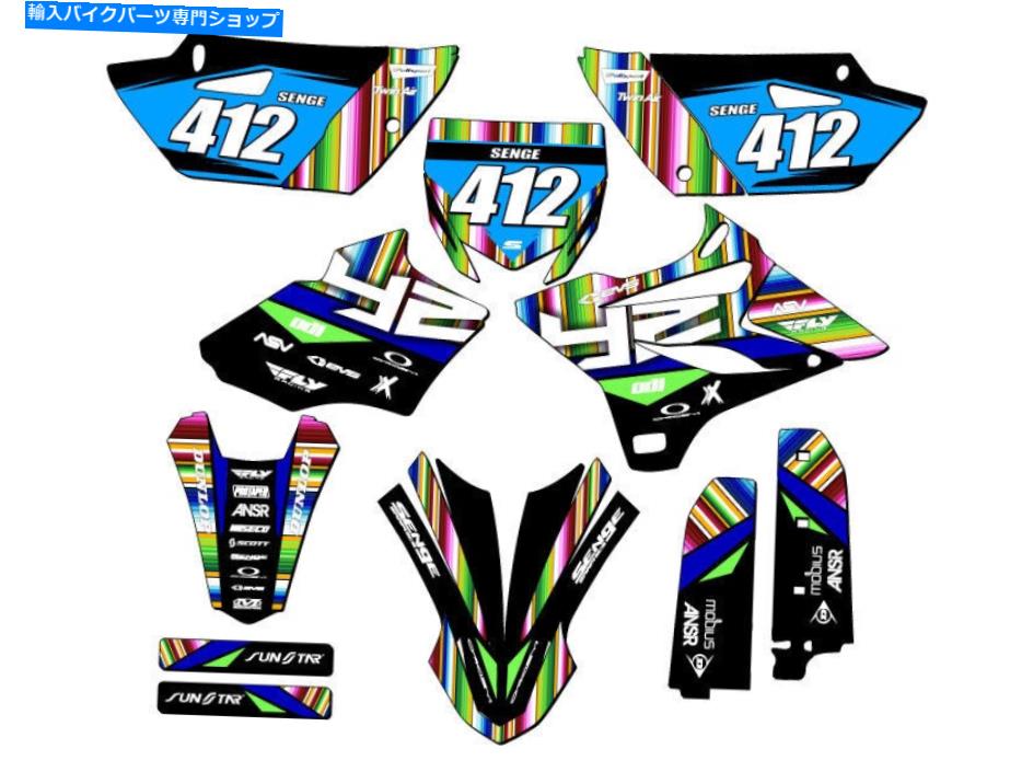 Graphics decal kit 2015-2018 YZ 85 Serape Black Senge Graphics Kit Yamahaと互換性 2015-2018 YZ 85 SERAPE Black Senge Graphics Kit Compatible with Yamaha【並行輸入品】