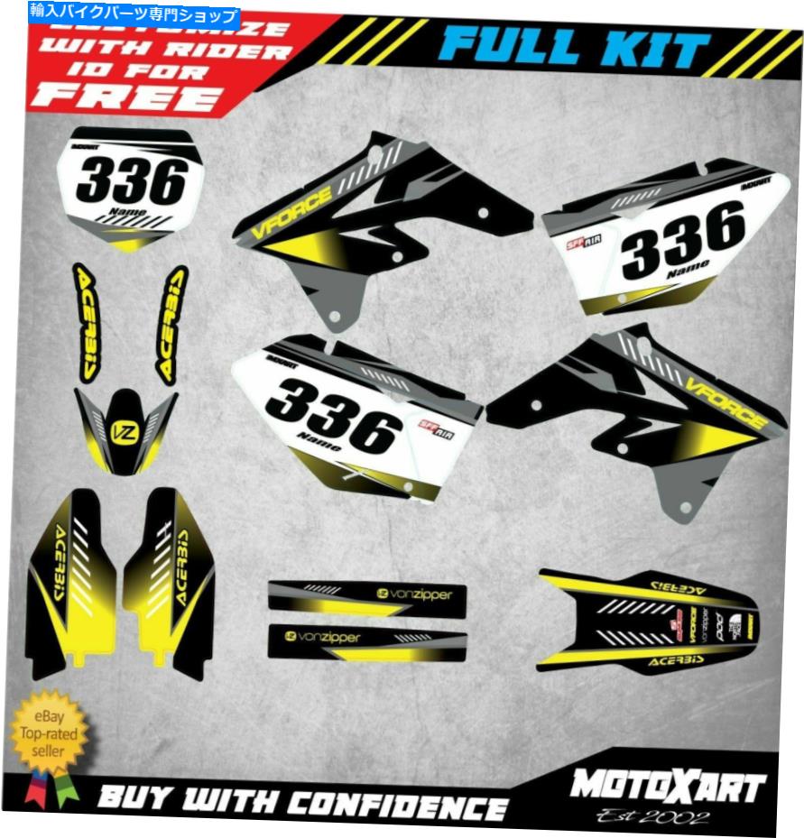 Graphics decal kit スズキRMZ 250 2007 2008 2009タグスタイルのステッカーに合うカスタムグラフィックスフルキット Custom Graphics Full Kit to Fit Suzuki RMZ 250 2007 2008 2009 TAG STYLE stickers【並行輸入品】