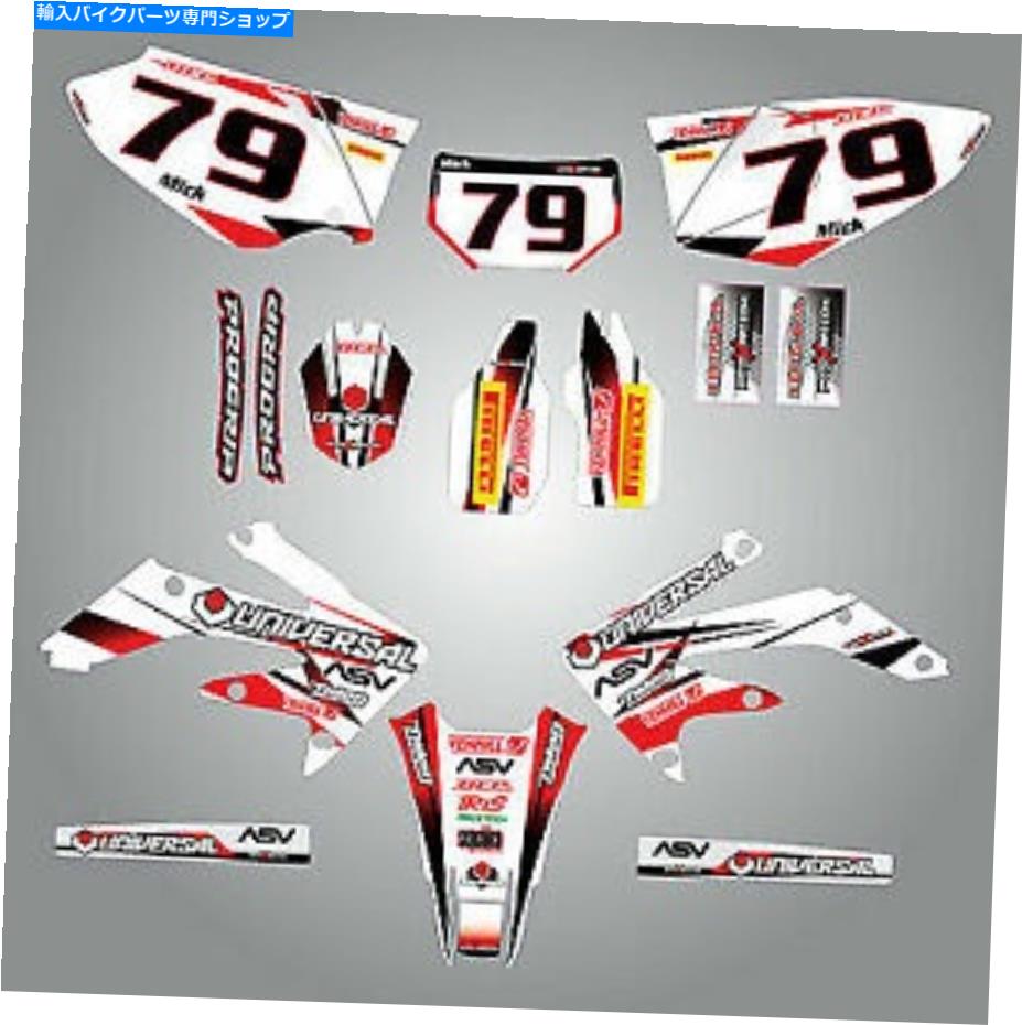Graphics decal kit 完全なカスタムグラフィックキット - ストーム - ホンダCRF 450x -2005-2015ステッカーデカール Full Custom Graphic Kit - STORM - Honda CRF 450X - 2005 - 2015 stickers decals【並行輸入品】