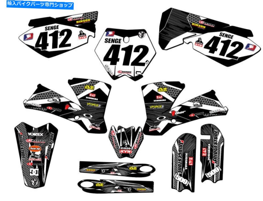 Graphics decal kit 2003-2005 SX 85 Podium Black Senge Graphics KitとKTMと互換性 2003-2005 SX 85 PODIUM Black Senge Graphics Kit Compatible with KTM【並行輸入品】 46,926円