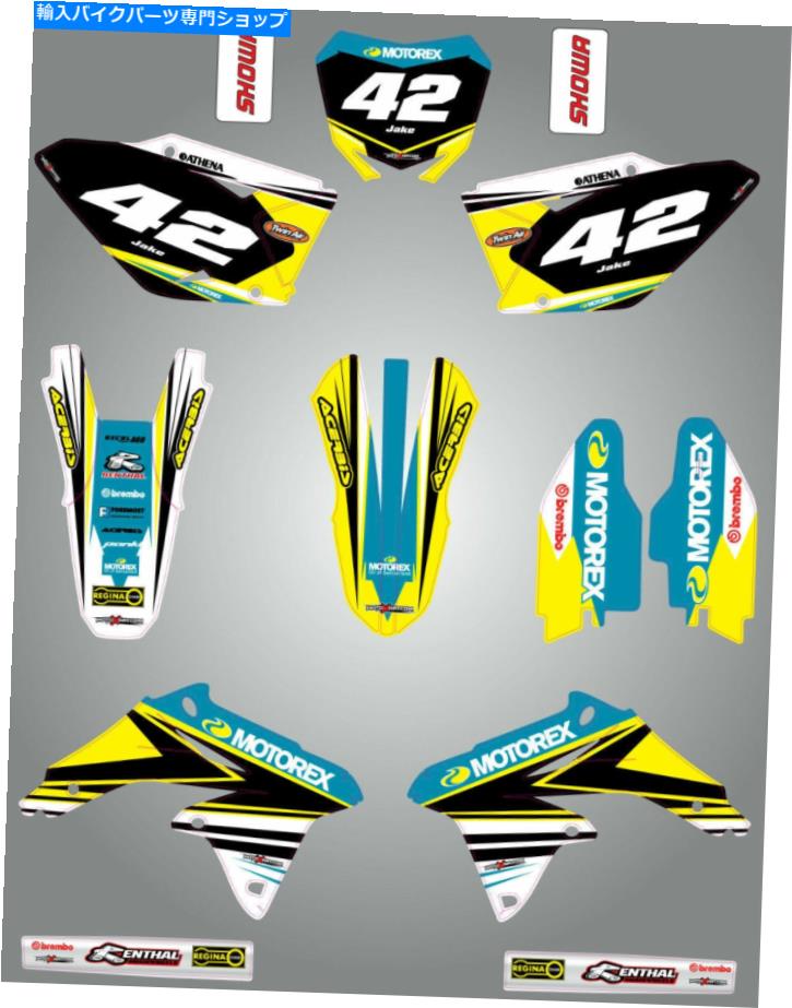 Graphics decal kit スズキRMZ 450 2008-2017フルグラフィックキットストライクスタイルデカール /ステッカー Suzuki RMZ 450 2008 - 2017 Full Graphics Kit STRIKE style decals / stickers【並行輸入品】
