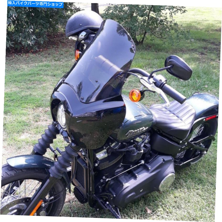 Graphics decal kitFairings ハーレークラブスタイルのスモーククォーターブラックフェアリングダイナスーパーグライドFXR Tスポーツ Smoke Quarter Black Fairing For Harley Club Style Dyna Super Glide FXR T-Sport【並行輸入品】