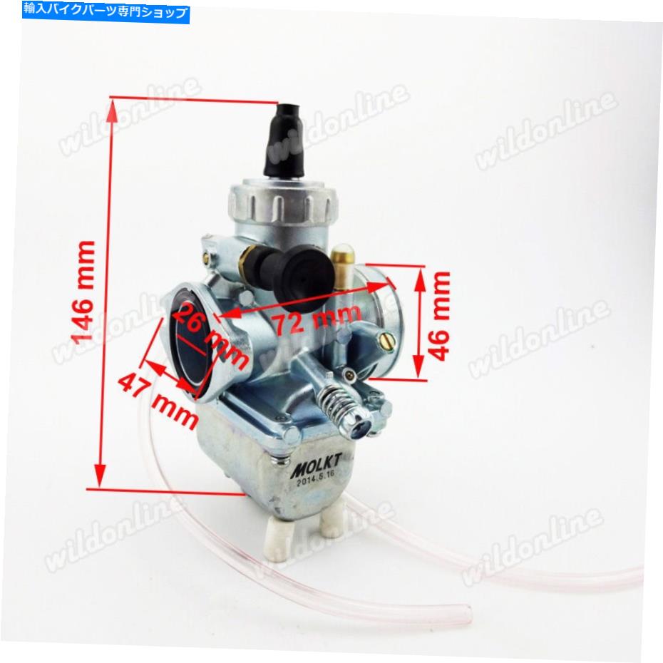 Carburetor Lifan 125 140 150cc SSR YCF Piranha Pit Dirt BikeのCarb Molkt 26mmキャブレター Carb Molkt 26mm Carburetor For Lifan 125 140 150cc SSR YCF Piranha Pit Dirt Bike【並行輸入品】